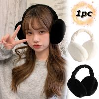 Winter Foldable Warm Plush Earmuffs for Women Men Solid Color Soft Cold Protection Unisex Headphone Ear muffs Frostproof Earmuff