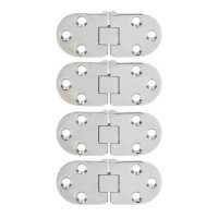 4Pcs Door Hinge with Mounting Holes 316 Stainless Steel Hinge Replacement for Marine Yacht RV Door Hardware  Locks