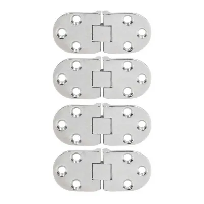 4Pcs Door Hinge with Mounting Holes 316 Stainless Steel Hinge Replacement for Marine Yacht RV Door Hardware  Locks