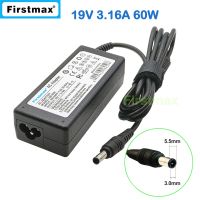 อะแดปเตอร์ไฟเอซี19V 3.16A 60W สำหรับที่ชาร์จ Samsung AD-6019R AD-6019 CPA09-004A ADP-60ZH D PA-1600-66 ADP-60ZH SPA-P30 AD-6019R