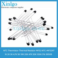 10PCS NTC Thermistor Thermal Resistor MF52 NTC-MF52AT 1K 2K 3K 4.7K 5K 10K 20K 47K 50K 100K 5 3950B 1/2/3/4.7/K Ohm R