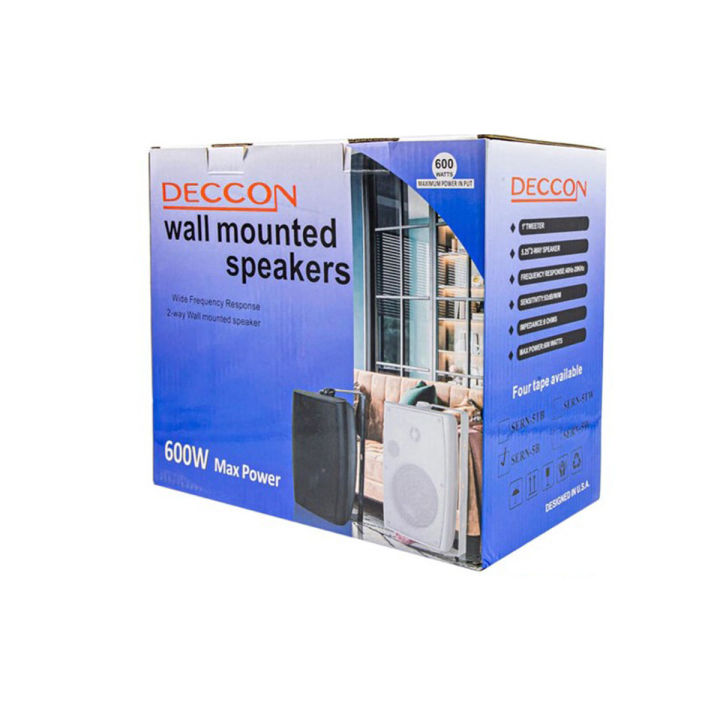 deccon-ตู้ลำโพงแขวนผนัง-5-นิ้ว-600วัตต์-รุ่น-sern-5b-สีดำ-ราคา2คู่-pt-shop