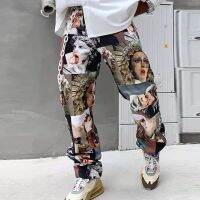 Spenzer.street |  Printed parody pants เสื้อผ้าแฟชั่น สตรีท ยังโอม ฮิต 2021  มาใหม่