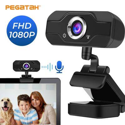 ZZOOI Webcam 1080P Full HD Autofocus Web Camera With Microphone USB Plug Web Cam For PC Computer Mac Laptop Desktop Mini Camera