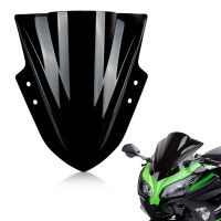 กระจกบังลมหน้ากระจกที่เบนทางลมคู่สำหรับ Kawasaki Ninja 300 EX300 EX300R 2013-2017