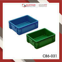 ลังพลาสติกแบบทึบ C86-031 ขนาด 29x39x13 CM