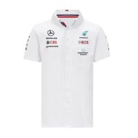 High quality stock New F1 Short-sleeved shirt mens Autumn sports racing suit amg overalls