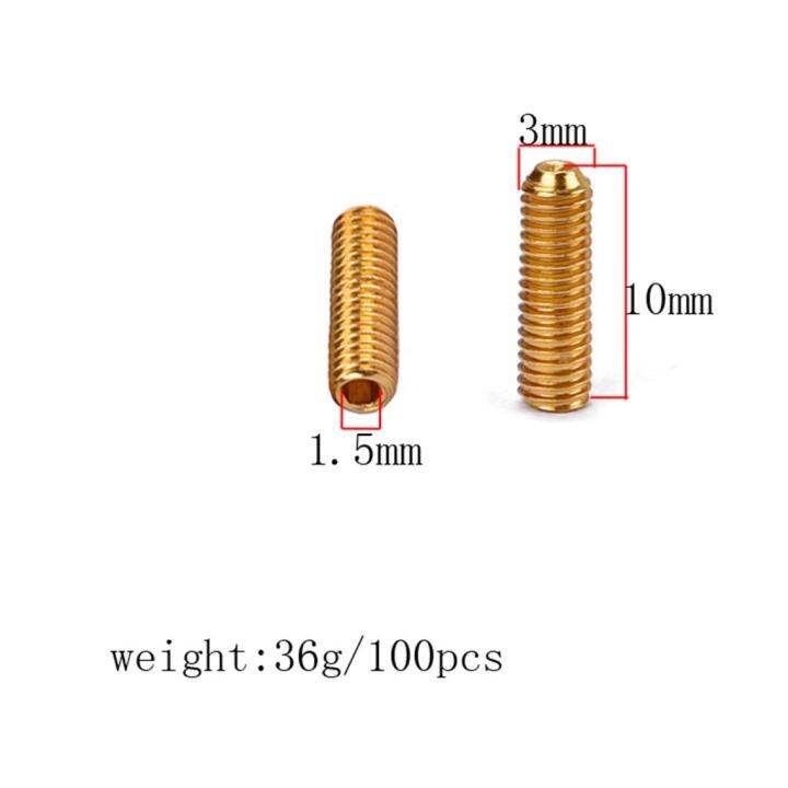 moon-ส้มโอสกรูอานหย่องกีต้าร์100ชิ้นเทรโมโลบริดจ์สกรูชิ้นส่วนกีตาร์