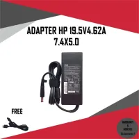 ADAPTER NOTEBOOK HP 19.5V4.62A*7.4X5.0  / สายชาร์จโน๊ตบุ๊คเอชพี + แถมสายไฟ