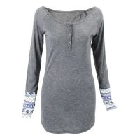 Womens Fashion O-Neck Long Sleeve Knitwear Sweater Tunic