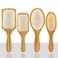 1 Pcs Fashion Hair Care Anti-hair Loss Massager Simple Massage Comb Wooden Bamboo Salon Styling Brush For Womens And Mens