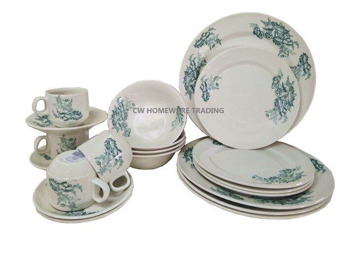 Claytan Kopitiam Dinnerware Set 20Pcs(4person) Livingware Dinner Serve Set Lazada
