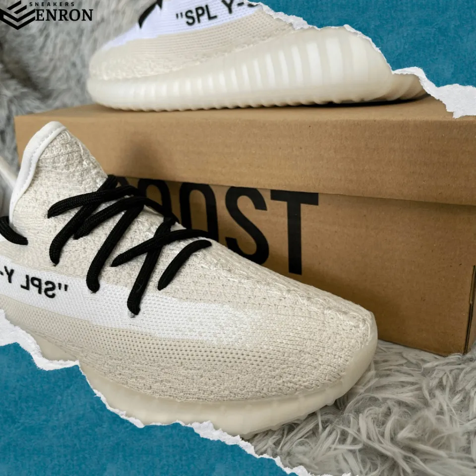 Giày Sneaker Adidas Yeezy 350 V2 Off White, Giày Thể Thao Nam Nữ Yz 350 V2  Ow Trắng Sữa, Full Box + Free Tất Nike | Lazada.Vn