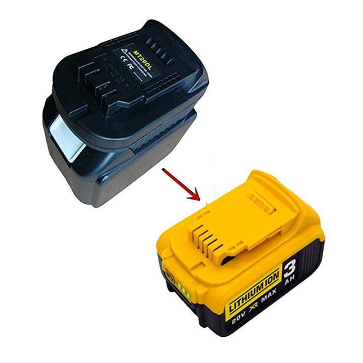 mt20dl-battery-adapter-converter-for-dewalt-tool-convert-for-makita-18v-li-ion-battery-bl1830-bl1860-bl1815-to-dcb200