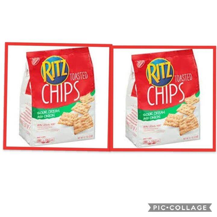 Bagong 2 packs Ritz Toasted Crackers Great For Snacks Healthy Alternative to Chips SOUR CREAM