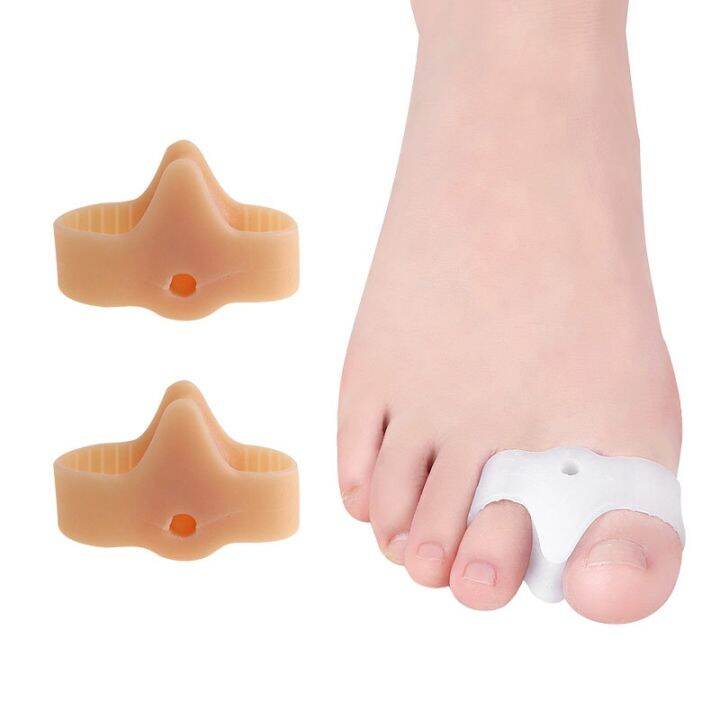 Silicone Big Toe Straightener Thumb Valgus Protector Gel Foot Fingers Toe Separator Bunion