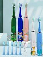 [Hot Sale] แปรงสีฟันไฟฟ้าสำหรับเด็ก6หัว BabyTooth BrushToothbrush Soft BristleOral Hygiene