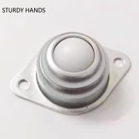 4Pcs Metal Steel Ball Swivel Caster Wheel Universal Round Rollers Machinery Trolleys Furniture Caster Hardware 360 Degree Pulley