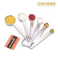 CHEFMADEชุดช้อนตวง6PCSสเตนเลสอบขนมทำอาหารเครื่องมือวัดในห้องครัวFDAอนุมัติWK9268