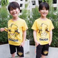 Lion King Boy Simba T-shirt - เสื้อยืดเด็กผู้ชายไลอ้อนคิงลายซิมบ้า