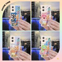 soft shell Anti drop airbag Phone Case For OPPO A96 5G/Reno7Z 5G/Reno7 Lite/F21 Por 5G Little Bear Color Chain Cartoon