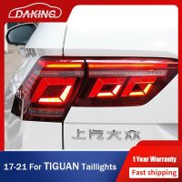 ไฟท้ายแต่งรถสำหรับ Volkswagen VW Tiguan L 2017-2021ไฟท้าย LED ทั้งหมด DRL สัญญาณถอยกลับเลี้ยวแบบไดนามิกสำหรับ Volkswagen