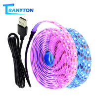 5โวลต์ USB LED S TRIP 2835แสงที่มีความยืดหยุ่น1เมตร2เมตร3เมตรสีขาวอบอุ่นสีขาวน้ำแข็ง Lue สีม่วงสีชมพู RGB สำหรับพื้นหลังทีวีนางฟ้าคืนเทป *