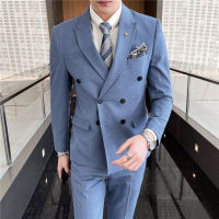 Fast Shipping 2022 Spring And Autumn Korean Version Of MenS Suit Business Professional Formal Dress Groom Wedding