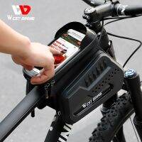 【hot】◐  WEST BIKING Frame Front Tube Cycling 6.9in MTB Road Pack Accessories