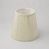 2PCS Ivory White Lace Fabric Lamp Shades,Modern Small Table Lampshade,E14