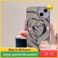 2023FashionR พับ3D Love Heart Case สำหรับ 13 11 12 14 Pro Max 12 13 14 Luxury Soft กันกระแทกกันชน Freeshiping