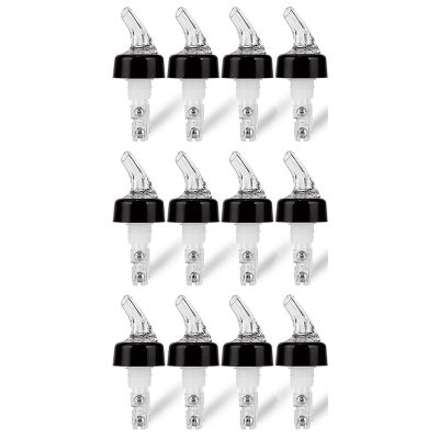 12 Pcs 1Oz Automatic Measured Bottle Pourer - Spirit Measure Pourer Drinks Wine Cocktail Dispenser Home Bar Tools