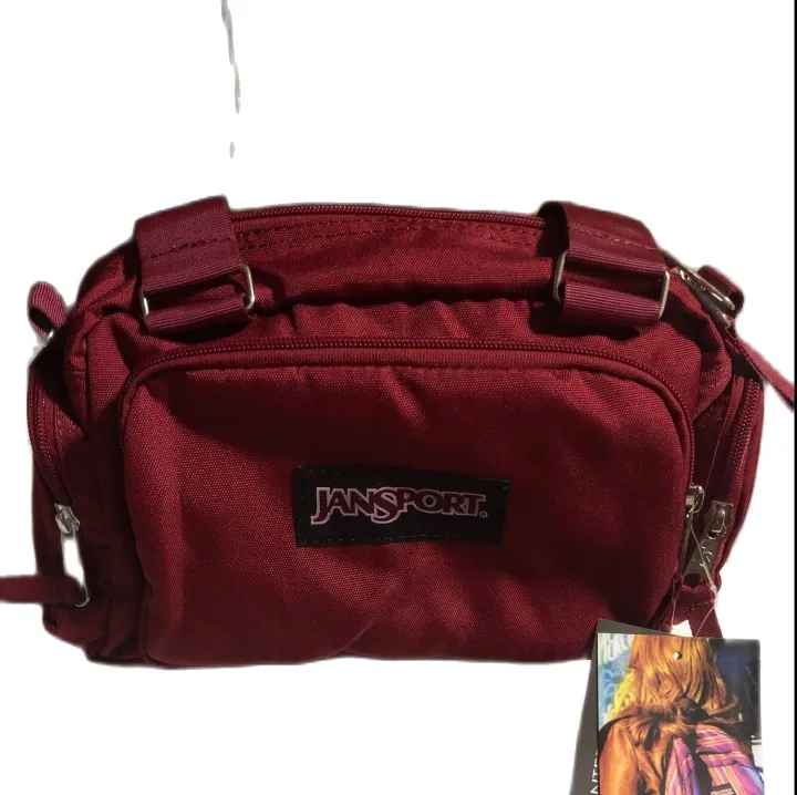 JanSport Shoulder Bag PLAIN MAROOON Lazada PH