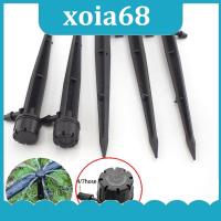 QB4LA 10pcs 4/7mm Hose Water Dripper Inserting Ground Garden Watering Aspersor Irrigation Sprinkler 360 Degree Drippers