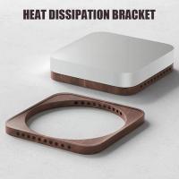 Wooden Stand for MAC Mini Desktop Base Dust-proof Holder Cooling Heat Mount for MAC Studio Accessories D8H8 Laptop Stands