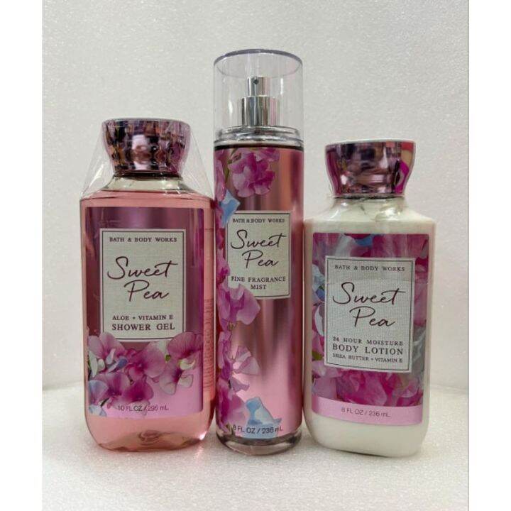 Bath Body Works Sweet Pea Mist Lotion Shower Gel 236ml | Lazada PH