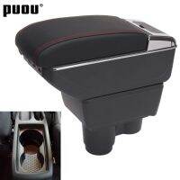 hot！【DT】¤┅  Renault Dacia 2 3 Armrest 2018 2019 2020 2021 Central Console Storage Car Accessories Ashtray Cup Holder USB