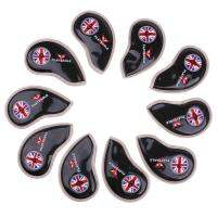 10 Golf Club Covers,ชุด Headcover กอล์ฟ10ชิ้น,-หลายสี