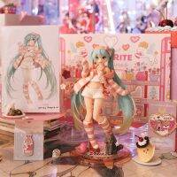 เครื่องแต่งกาย Hatsune Miku ของแท้ใหม่18ซม. ภาพอนิเมะ,ชุดแต่งตัวน่ารักสไตล์ของเล่นสะสมแอคชั่นของขวัญ