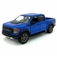 โมเดลรถกระบะ Ford Raptor สเกล 1:46 สีน้ำเงิน รุ่นปี 2022