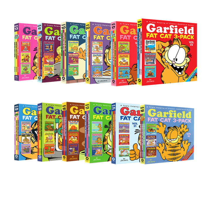 cat　Pack　picture　Davis　children's　Garfield　book　Jim　fat　story　Lazada