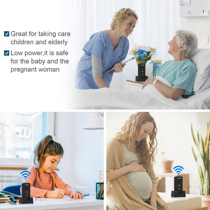 chunhee-intercoms-wireless-system-home-use-for-elderly-kids-two-way-communication-caregiver-pager-nurse-calling-system-for-patient-senior-disabled-pregnant