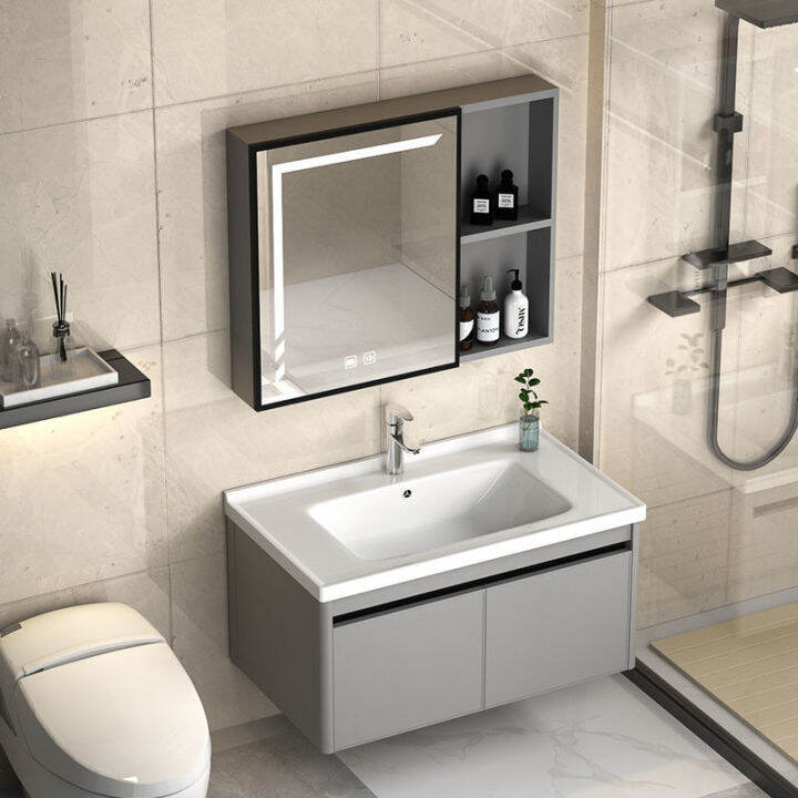 Space aluminum light luxury bathroom combination toilet