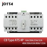 Jotta Ats 4P สวิตช์ถ่ายโอนอัตโนมัติแบบคู่4P เบรกเกอร์ Mcb Ac 230V 20a 25a 40a 32a 80a 63a