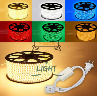 ไฟเส้น LED Strip 60led/1m ไฟสายยางท่อแบน 5050 HS (100 เมตร)(แถมฟรี ปลั๊กหัวจ่าย 5ตัว)