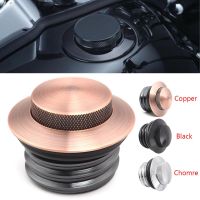 Motorcycle Knurled Fuel Gas Tank Cap Aluminum Oil Cover For Harley Touring Road King Sportster Dyna Fat Bob Softail Bad Boy