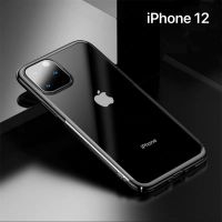[ส่งจากไทย] Case iPhone 12 เคสใสกันกระแทก ขอบสีหลังใส เคสโทรศัพท์ ไอโฟน เคสซิลิคอน TPU CASE