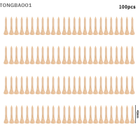 TONGBAO01 100ชิ้น/เซ็ต Golf Tees Bamboo TEE Golf balls Holder 4ขนาดแรงกว่า Tees ไม้