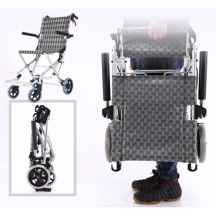 ประกัน-10ปี-รถเข็นผู้ป่วย-รถเข็นน้ำหนักเบา-ไม่เป็นสนิม-โครง-อลูมิเนียม-รถเข็นผู้ป่วย-รถเข็นผู้สูงอายุ-ฟรีกระเป๋าใส่รถเข็น-portable-wheelchair