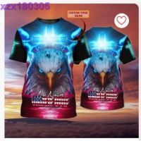 Personalized With Name Eagle American 3D Tshirt, One Nation Und